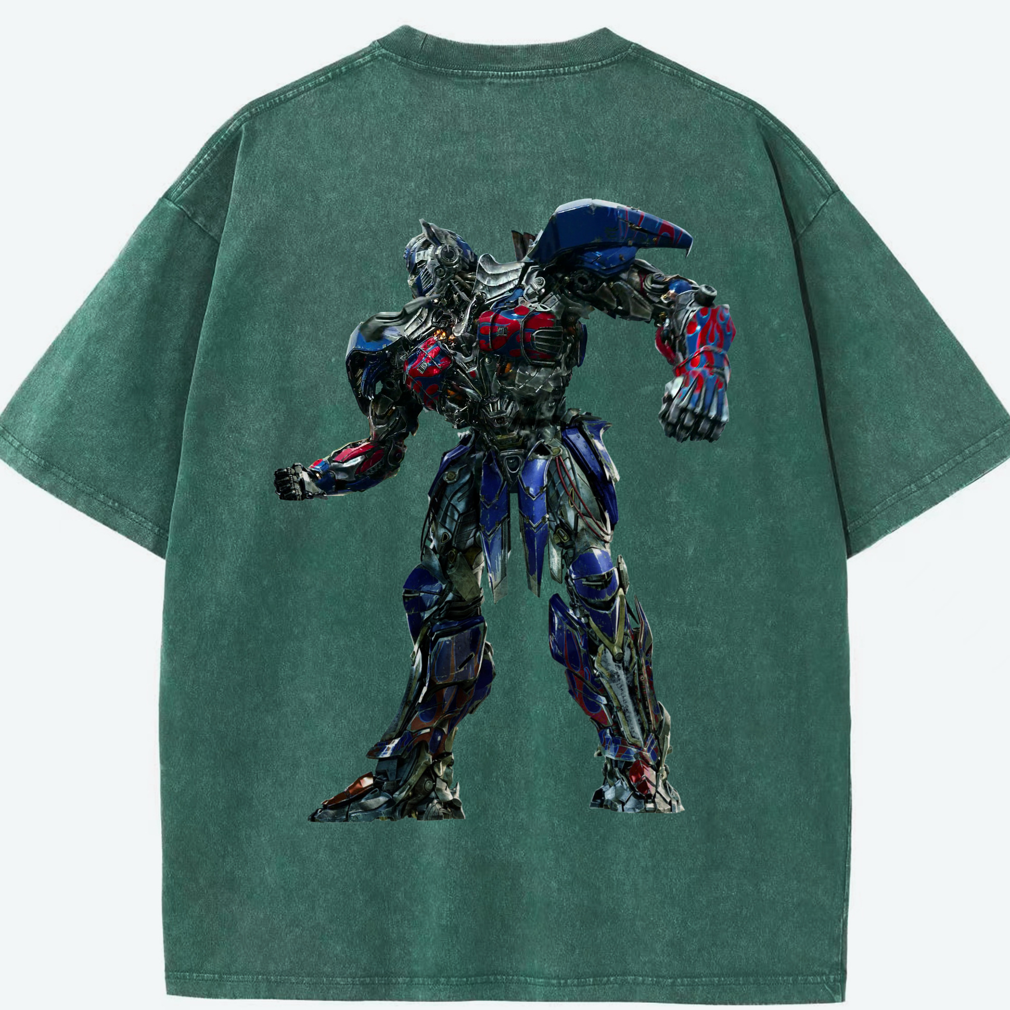 （画像用）  綿100% ヴィンテージ風 半袖Tシャツ（背面プリント）